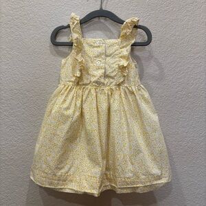 Ralph Lauren Girls' Ruffle Dress Yellow 18 Month